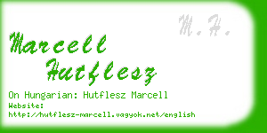 marcell hutflesz business card